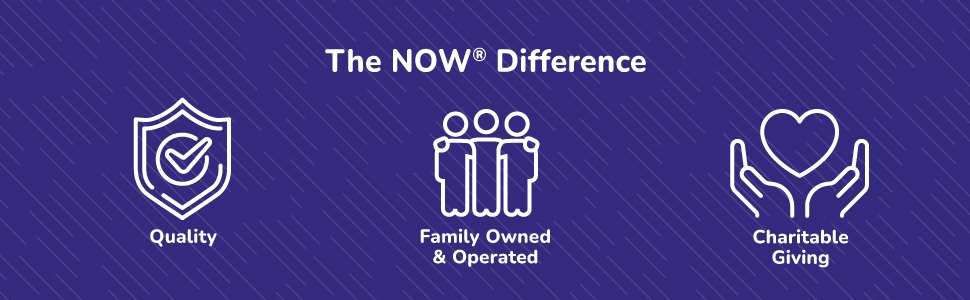 Image showcasing how NOW is different than other manufacturers