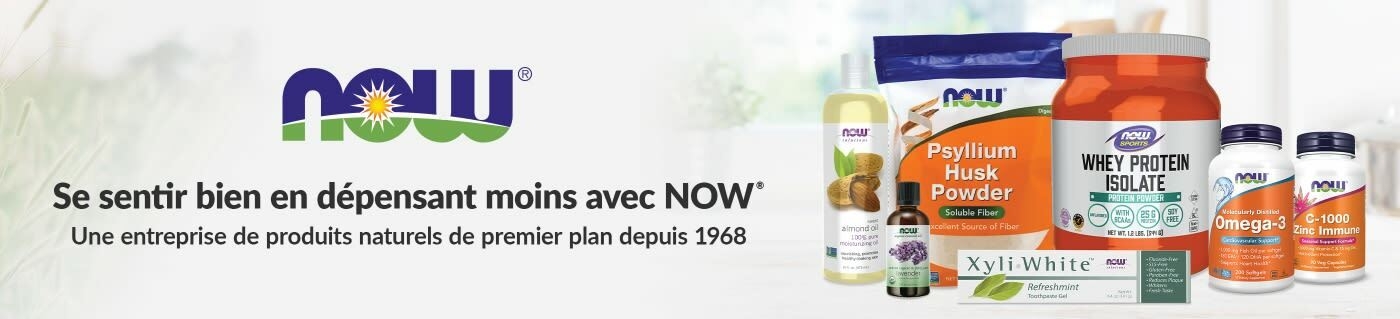 Achetez des compléments alimentaires, des produits de beauté, des articles de sport, des aliments naturels, des produits pour la santé des animaux et des produits pour la maison chez NOW Foods.