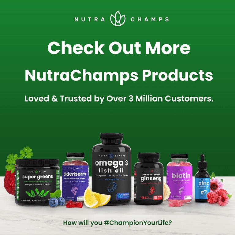 NutraChamps Vegan Super Greens Powder - Organic Foods, Vegetable  Supplements - Digestive & Probiotic - Walmart.com