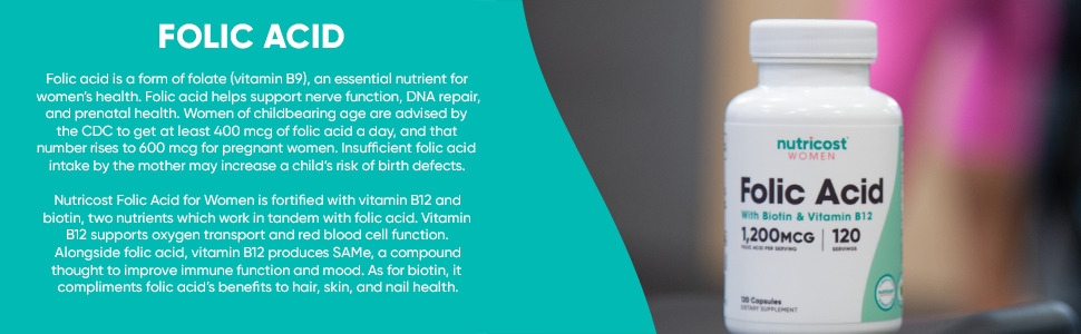 folic acid for women description 