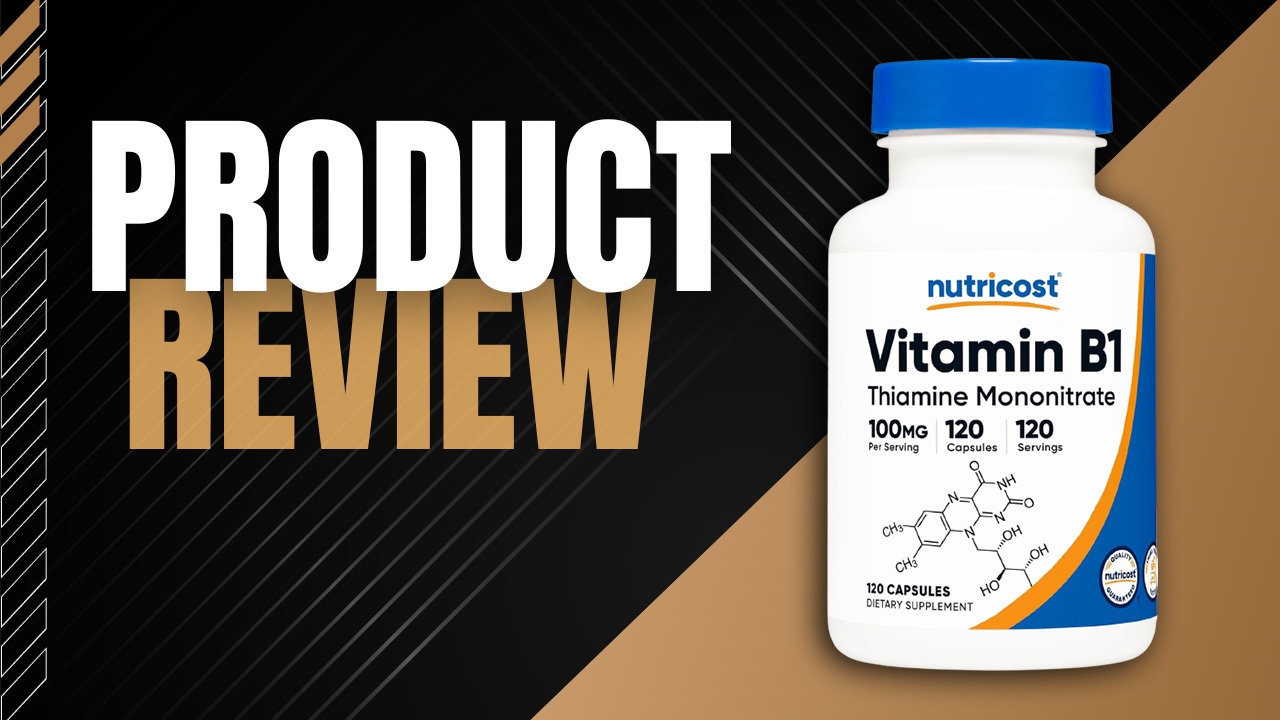 Amazon Live - Honest Review: Nutricost Vitamin B1 (Thiamine)