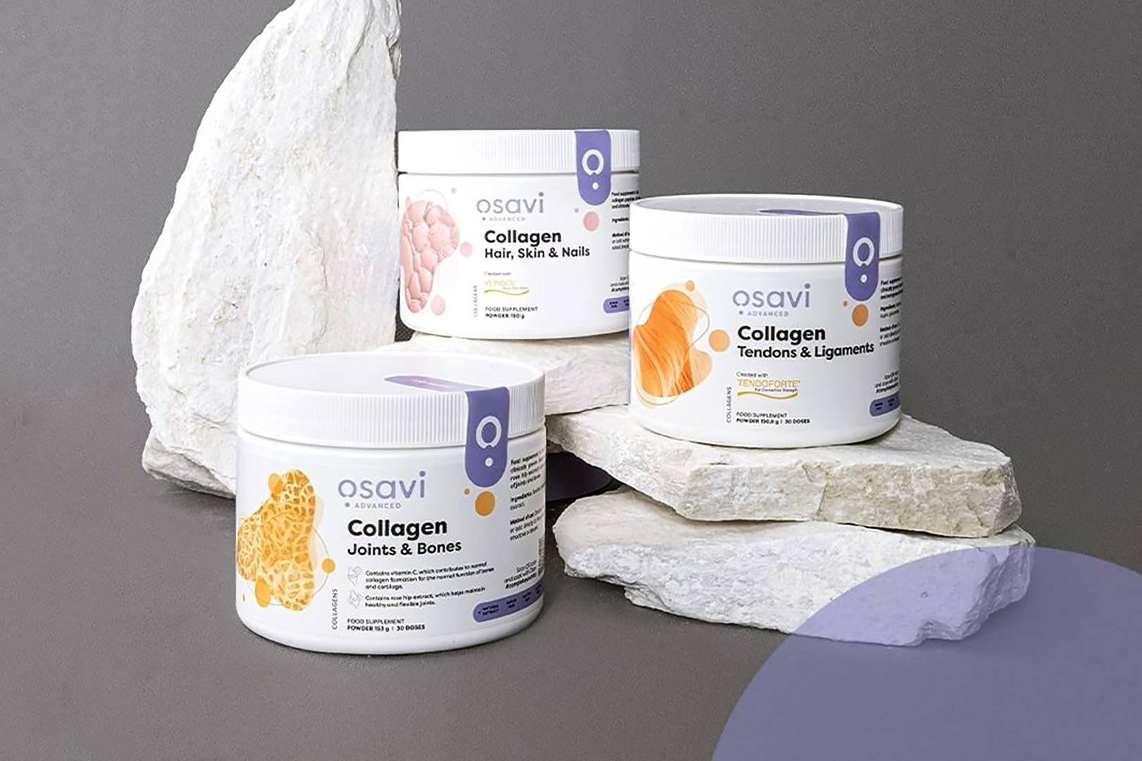 Osavi's Verisol, Tendoforte and Fortibone collagen supplements