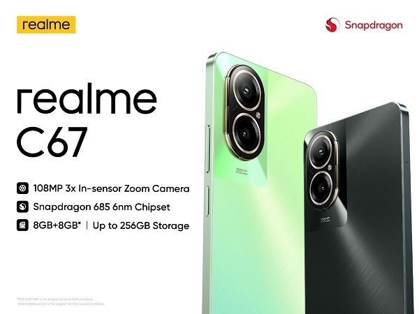 Segera Meluncur di Indonesia, realme C67 Bawa Kamera 108MP 3x In-sensor  Zoom dan Snapdragon 685 - ItWorks