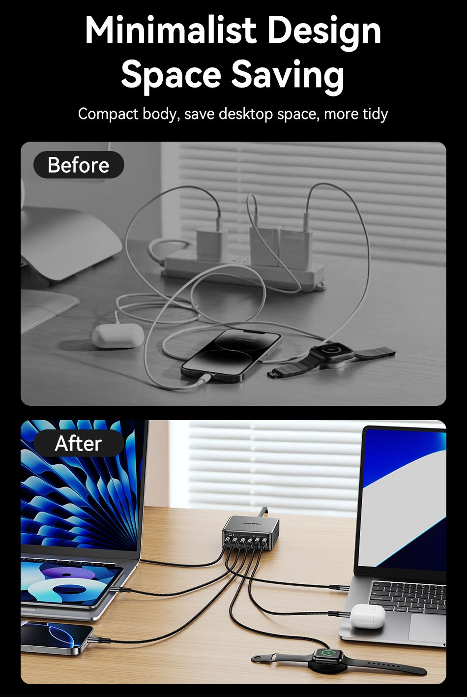 S33ba40e9df334637a4bf3fa2dfd2e4a6X Rocoren Chargeur Rapide 200W - Charge Ultra Puissante & Sécurisée