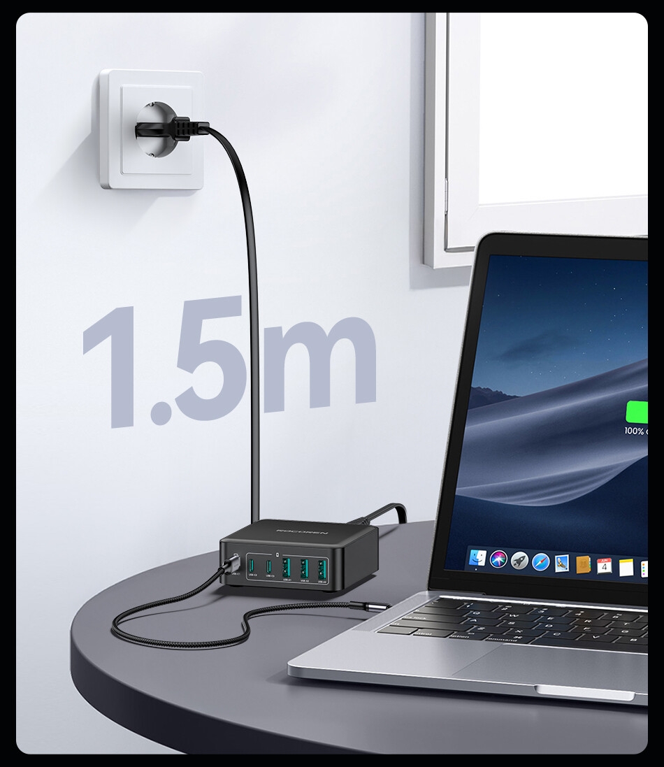 S3893bd8ece3340aab4701bd842d5eeb77 Rocoren Chargeur Rapide 160W – Super Chargeur Universel Multi-Port PD+QC