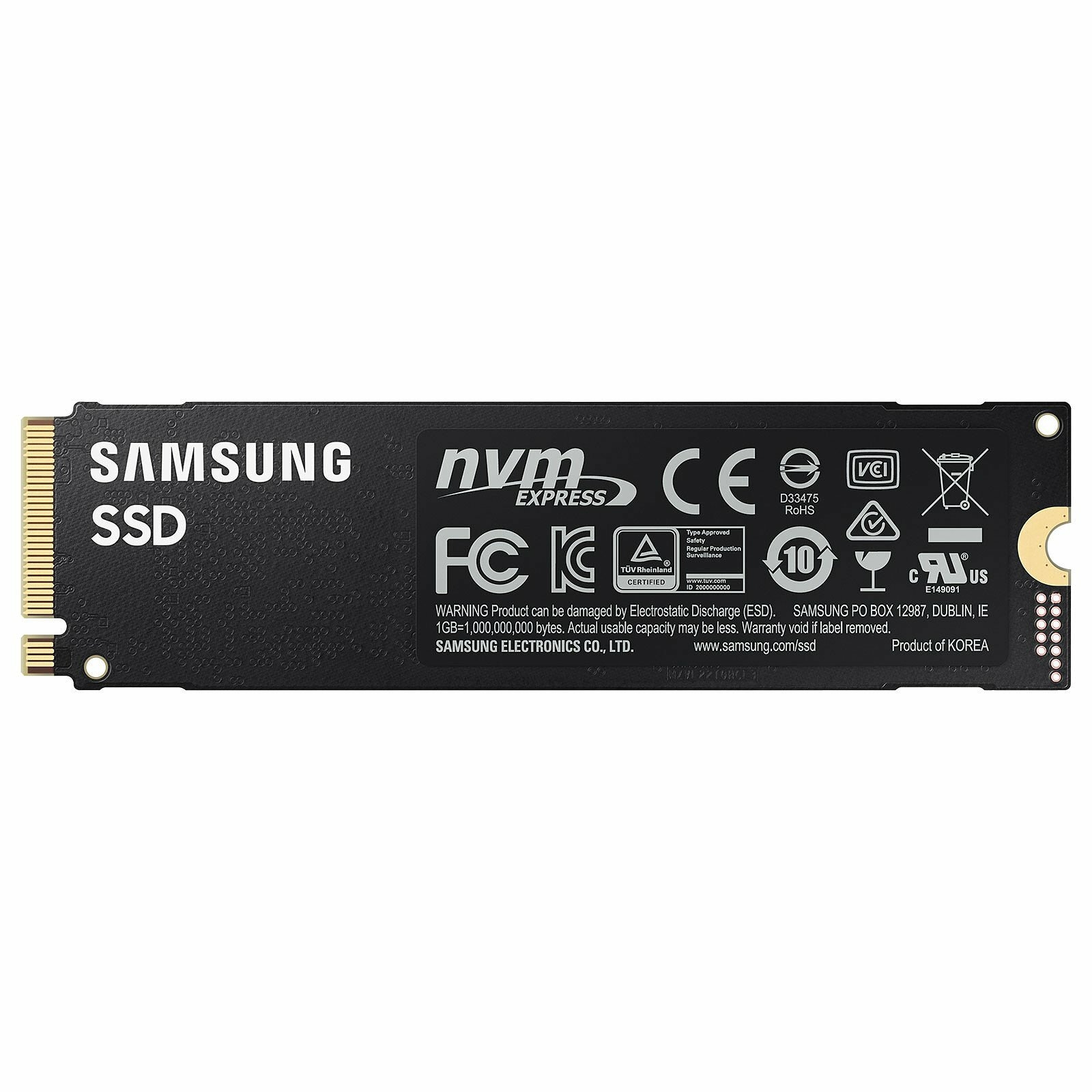 Disque SSD Samsung 1To NVMe Gen4 M.2 - 980 PRO