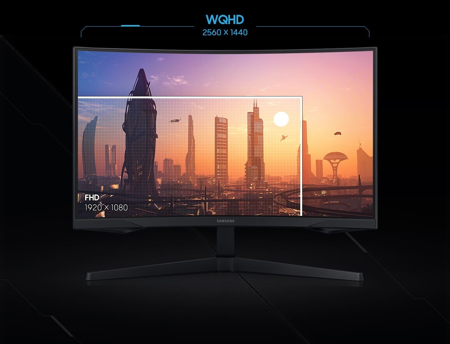 moniteur de jeu incurvé Samsung C34G55T Yaratech.ma 1