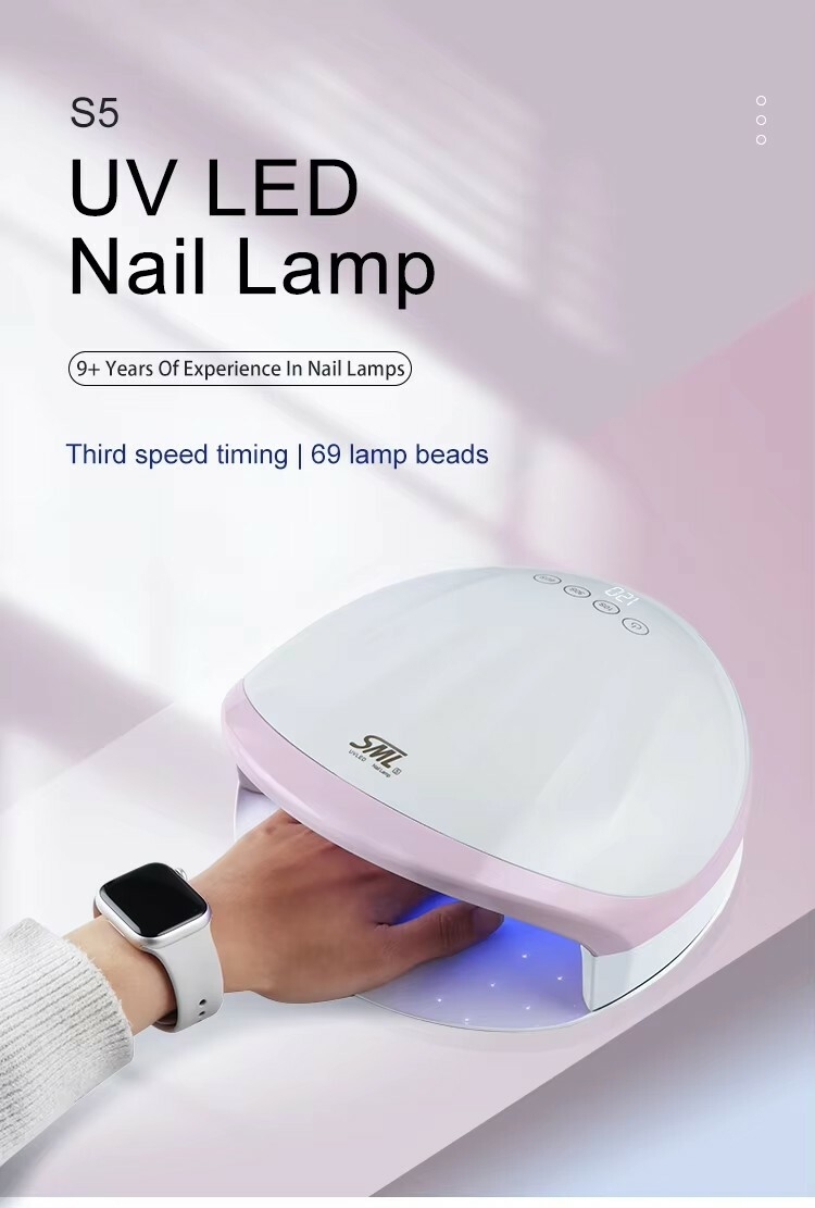 2025 Professional SUN SML S5 UV LED Nail Lamp 268W Powerful Electric Gel Polish Drying Lamp for Nails Manicure Nail Dryer