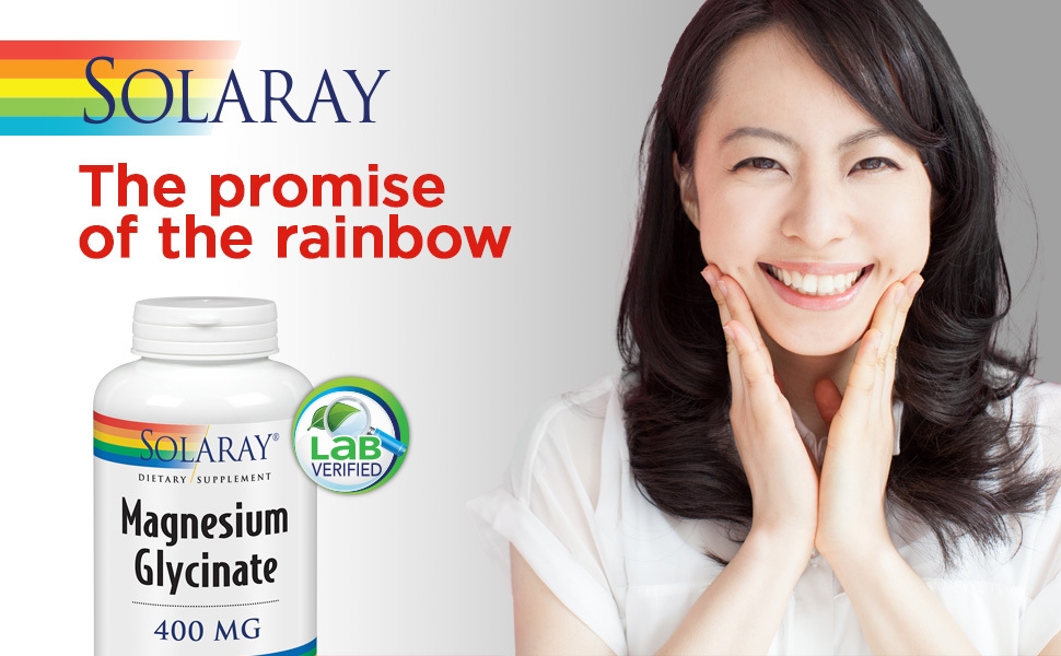 Solaray Magnesium Glycinate 400 mg Bone Cardiovascular Health Enhanced Absorption 120 VegCaps
