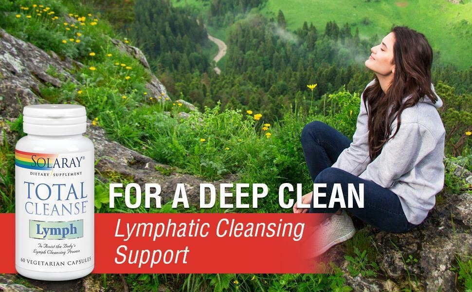 Solaray Total Cleanse Lymph - Red Root, Echinacea, Ginger and More for Healthy Cleansing Support