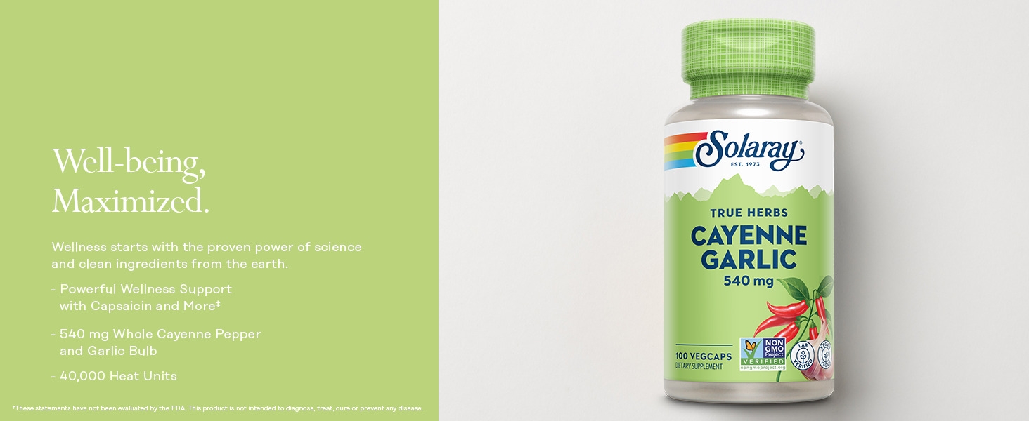 Cayenne Garlic 540, 100ct