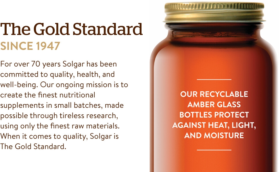 For over 70 years Solgar has been committed to quality, health, and well-being.
