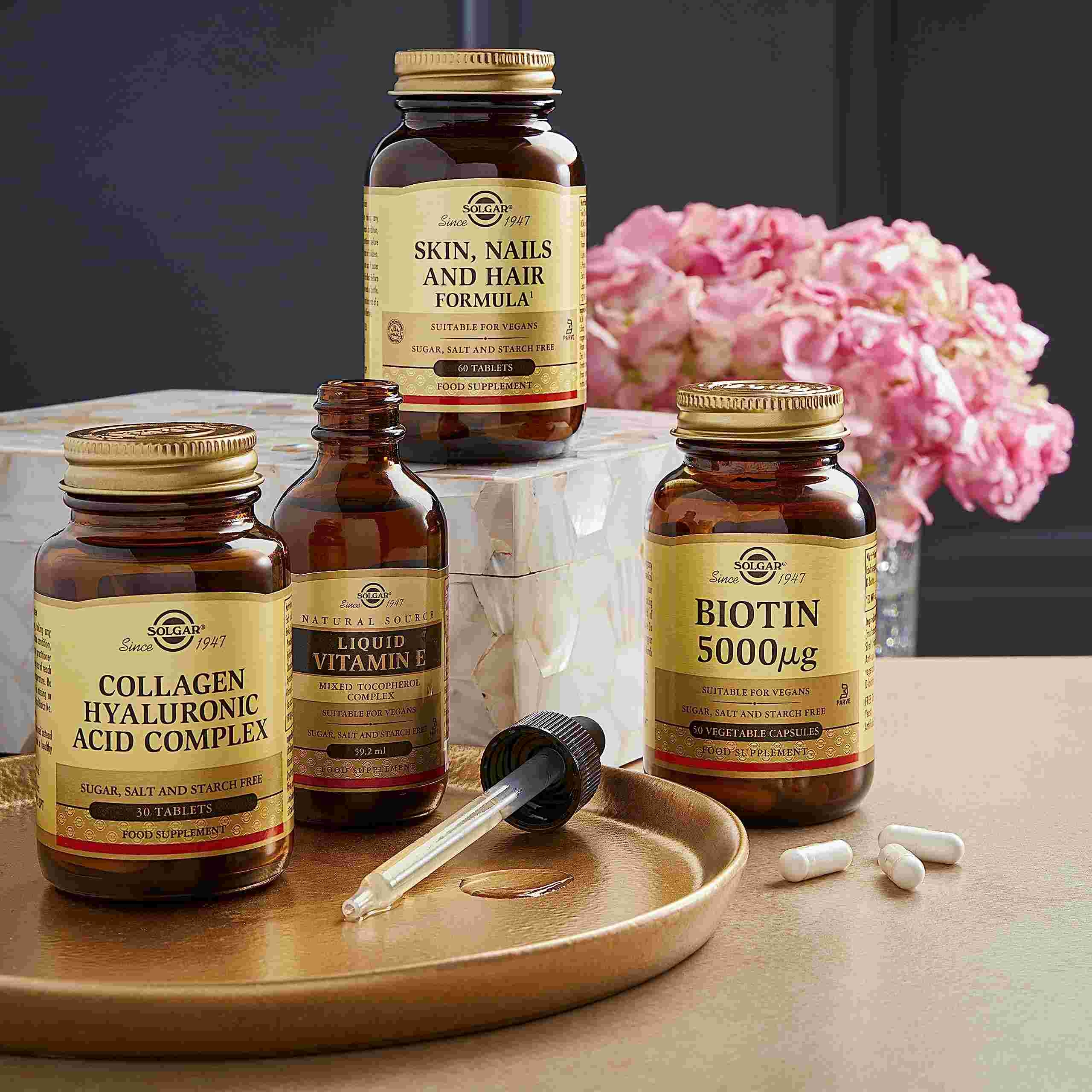 Solgar Skin Hair and Nails - 60 pack - Helps Build Collagen - With Zinc, Copper and Vitamin C - Vegan and Gluten Free : Amazon.co.uk: Health & Personal Care