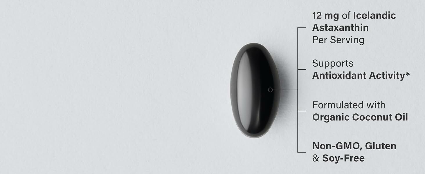 astaxanthin supplements high potency 12mg icelandic organic triple strength skin eye health softgels