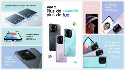 Les Tecno Pop 7: Des smartphones élégants et performants à moindre coût -  Actualités - Educarriere.ci - Actualités - Educarriere.ci