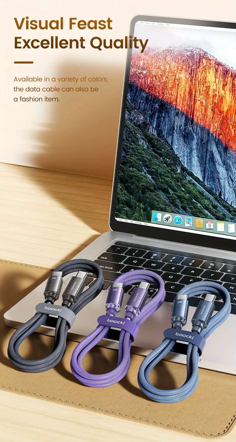   câble de données usb-c vers usb-c en   daluminium 60w, charge rapide avec     intégrée anti-chauffage et   dommager  ,   xiaomi/ /ordinateur portable, transfert de données usb2.0 Détails du produit 10