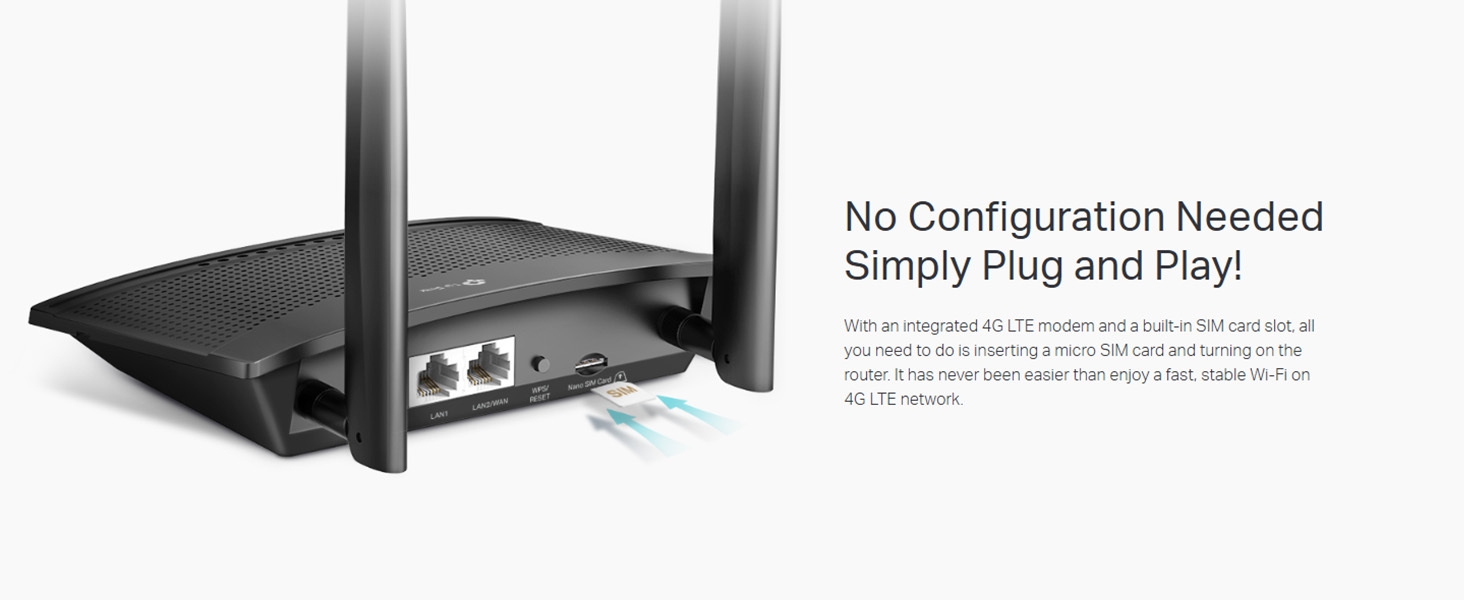 TL-MR100 300 Mbps Wireless N 4G LTE Router