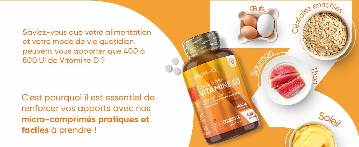 renforcez votre apport quotidien en vitamine d