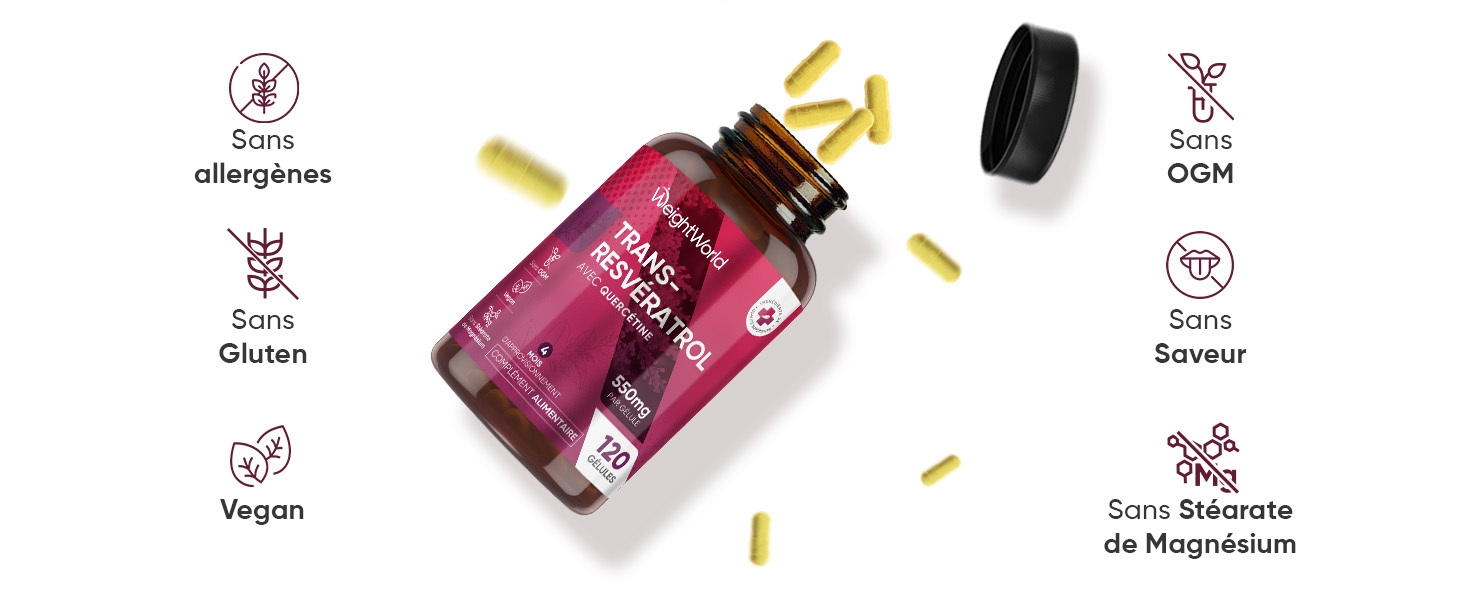 transresveratrol age astaxanthine reservatrol polyphenols opc vitamine c raisin inflammatoireèreté