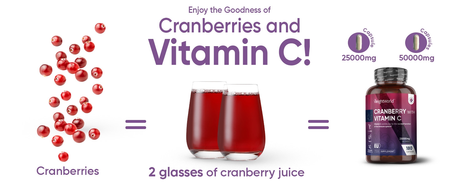 Cranberry Capsules high Strength 30000mg