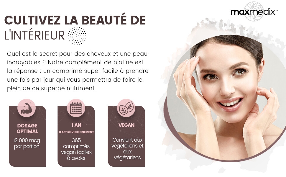 Biotin 12000 mcg Extra Strong, 365