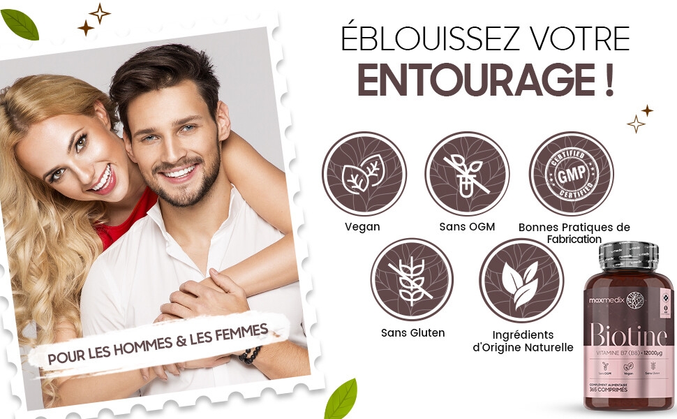 Biotin 12000 mcg Extra Strong, 365