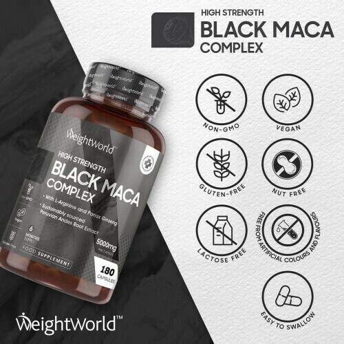 WeightWorld High Strength Black Maca Complex 5000mg 180 caps | Skroutz.eu