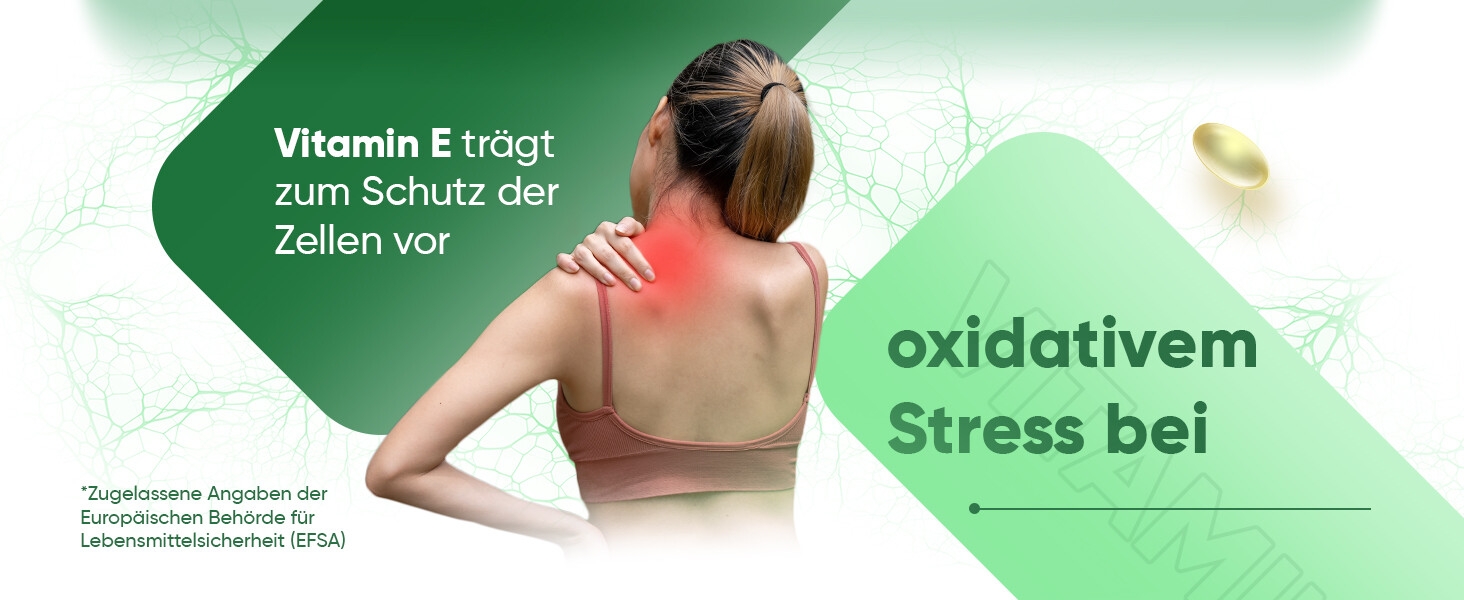 Vitamin E trägt zum Schutz der Zellen vor oxidativem Stress bei