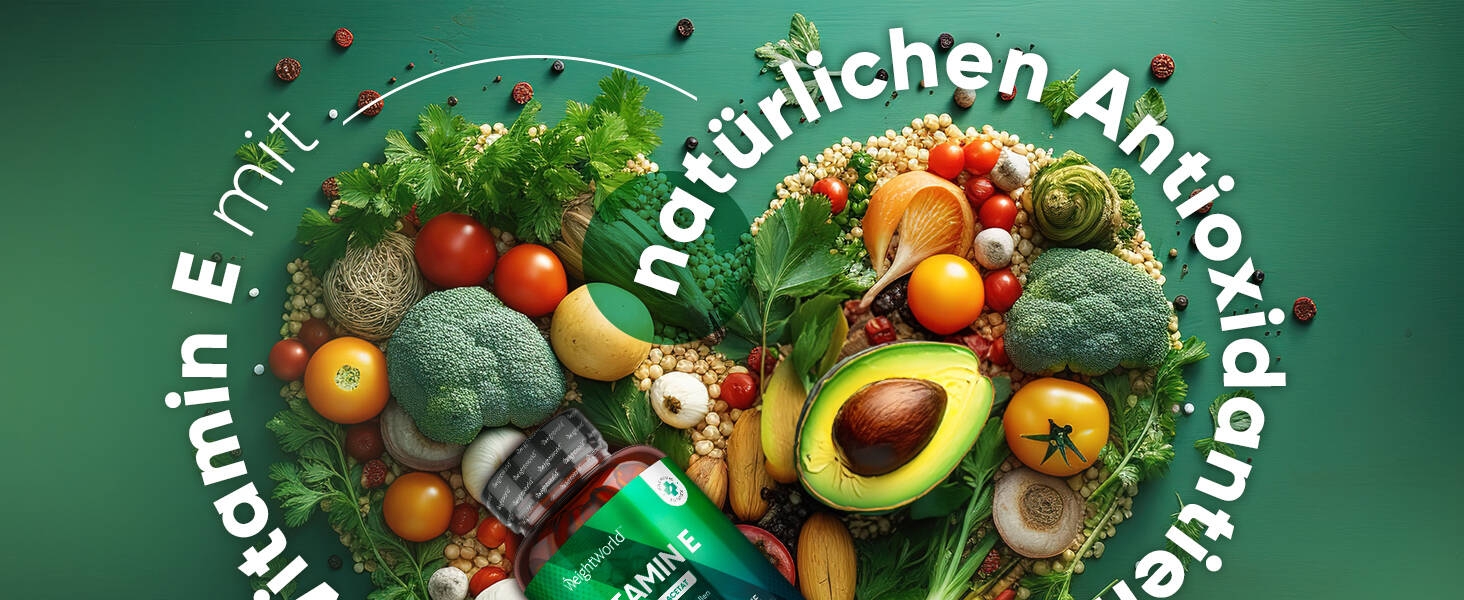 Natürliches Vitamin E kann Ihr Wohlbefinden unterstützen und enthalten 400 IE Vitamin E pro Softgel