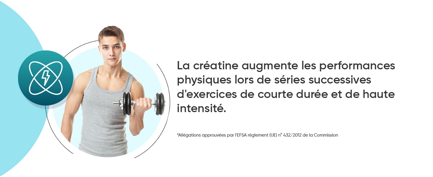 complement creatine monohydrate poudre musculation sport haute intensite
