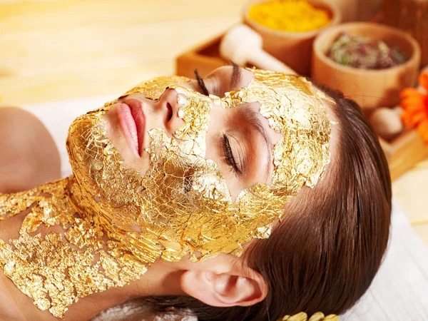 Gold facial Stock Photos & Royalty-Free Images - Depositphotos