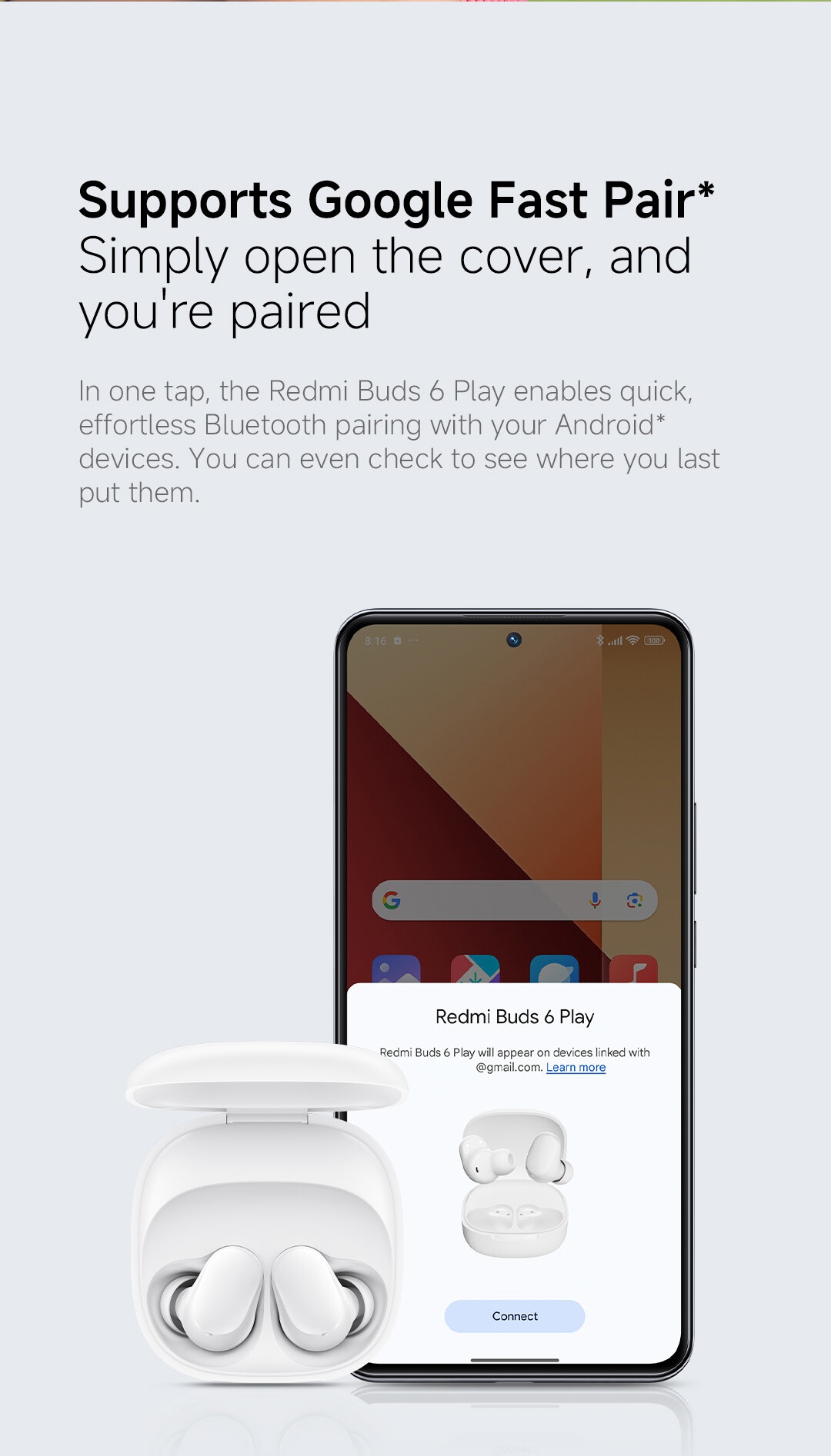 S3c1808af8d8b4dae8856855eb9d36732Q Xiaomi Redmi Buds 6 Play – Écouteurs Sans Fil Blancs avec 30h d’Autonomie ????