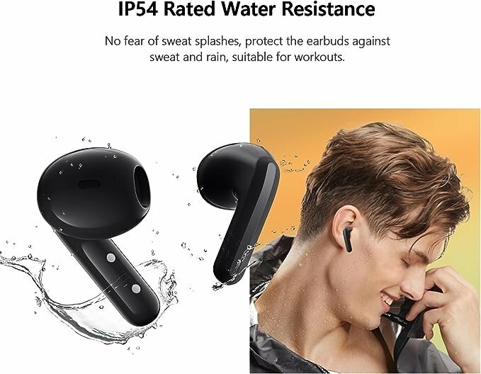 Ecouteur sans fil - Xiaomi redmi buds 4 lite - Pilote dynamique 12 mm-  Qualité sonore HD - IP54 résistant à l'eau - Bluetooth avancé 5.3 -  Suppression du bruit basé sur