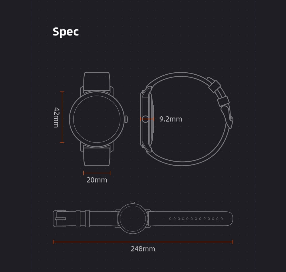 Mibro Air Smart Watch - Black Mibro Air Smart Watch - Black