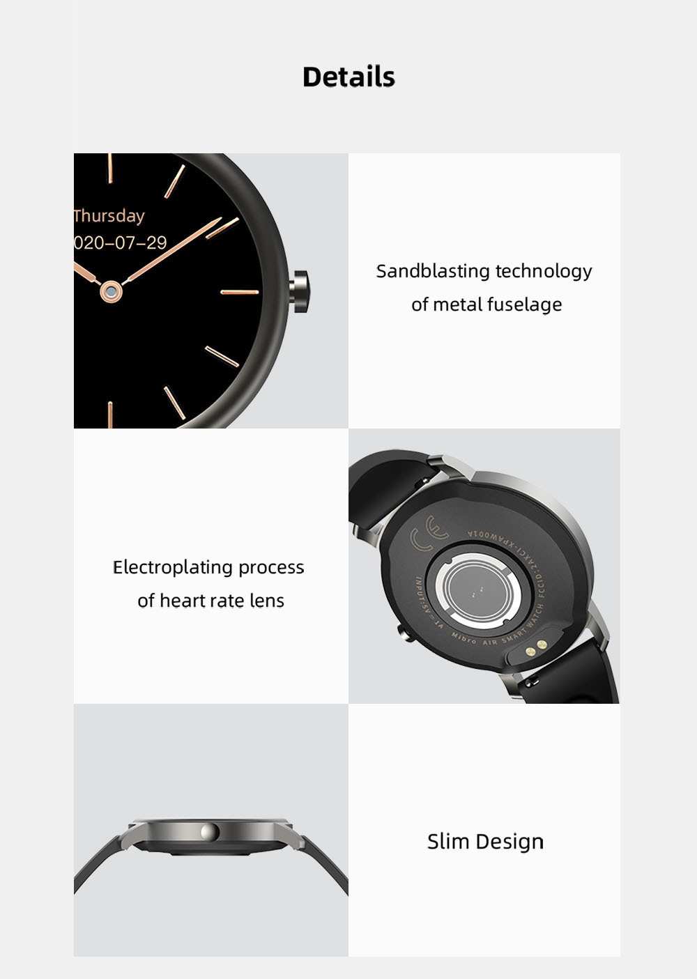 Mibro Air Smart Watch - Black Mibro Air Smart Watch - Black