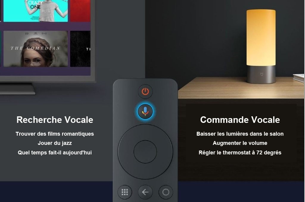 Xiaomi Mi Box S avec Assistant Google à Distance de Version Internationale Officielle- Noir Prise UK