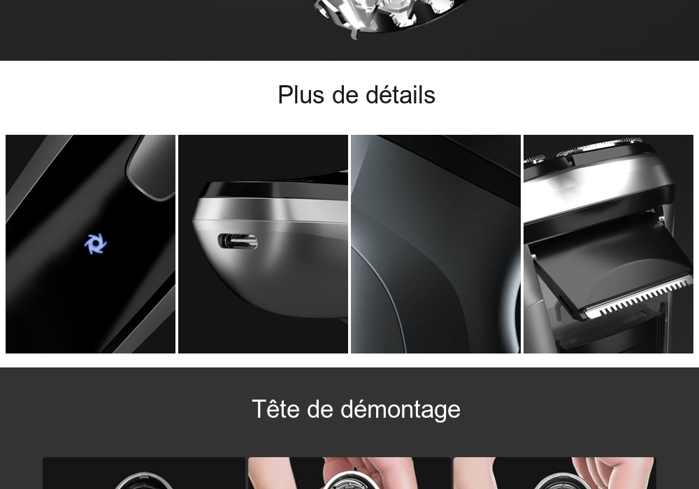 ENCHEN Rasoir Electrique Intelligent Anti-serrage de Xiaomi You Pin- Noir ENCHEN Rasoir Electrique Intelligent Anti-serrage de Xiaomi You Pin- Noir
