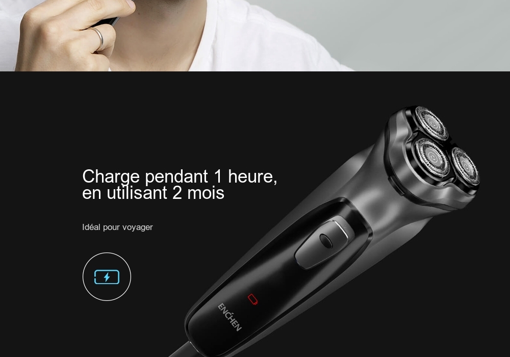 ENCHEN Rasoir Electrique Intelligent Anti-serrage de Xiaomi You Pin- Noir ENCHEN Rasoir Electrique Intelligent Anti-serrage de Xiaomi You Pin- Noir