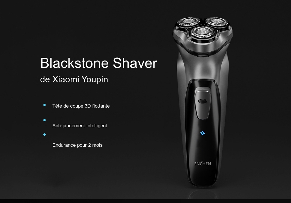 ENCHEN Rasoir Electrique Intelligent Anti-serrage de Xiaomi You Pin- Noir ENCHEN Rasoir Electrique Intelligent Anti-serrage de Xiaomi You Pin- Noir