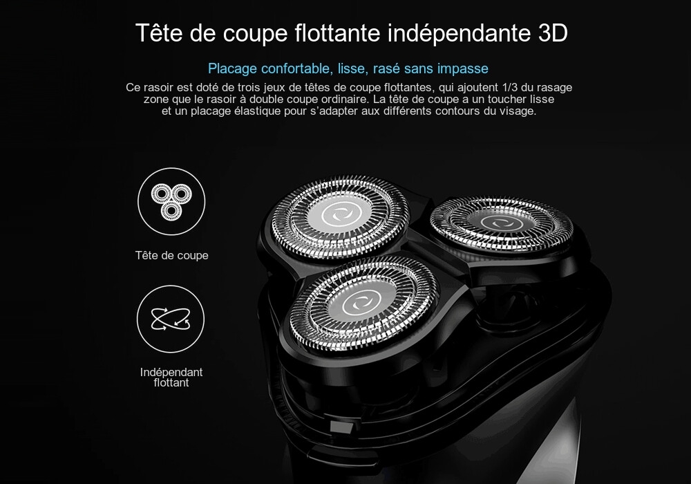 ENCHEN Rasoir Electrique Intelligent Anti-serrage de Xiaomi You Pin- Noir ENCHEN Rasoir Electrique Intelligent Anti-serrage de Xiaomi You Pin- Noir