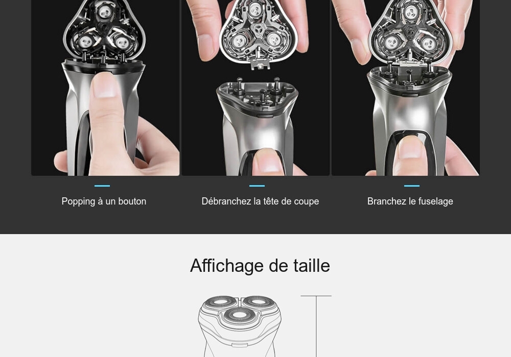 ENCHEN Rasoir Electrique Intelligent Anti-serrage de Xiaomi You Pin- Noir ENCHEN Rasoir Electrique Intelligent Anti-serrage de Xiaomi You Pin- Noir