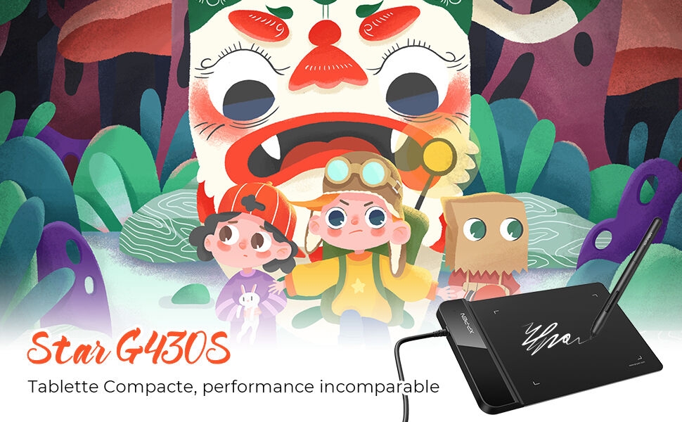 xp pen tablette graphique à dessin G430S tablette tactile pallette dessin OSU art digital numérique