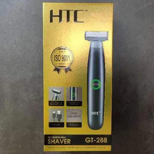 Tondeuse Corporelle Rechargeable HTC GT-288 – Rasoir Électrique Homme avec Double Lame Flottante pour Entretien des Poils du Corps et du Maillot
