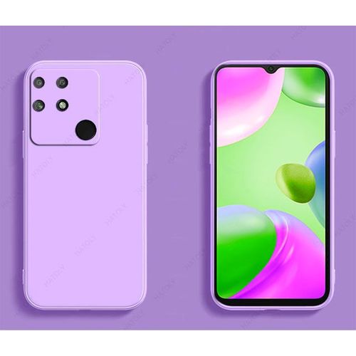 pochette Redmi 10C souple,silicone,cache,folt,simple Mauve