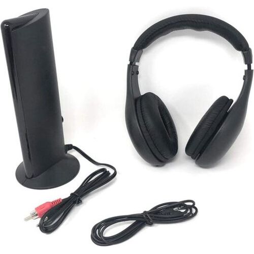Casque sans fil 5-en-1 sans fil avec microphone intgr pour PC TV DVD Radio FM MP3 Audio MWS