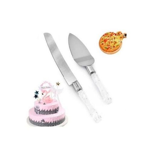 2 pièces de couteau et pelle en acier inoxydable trancheuse