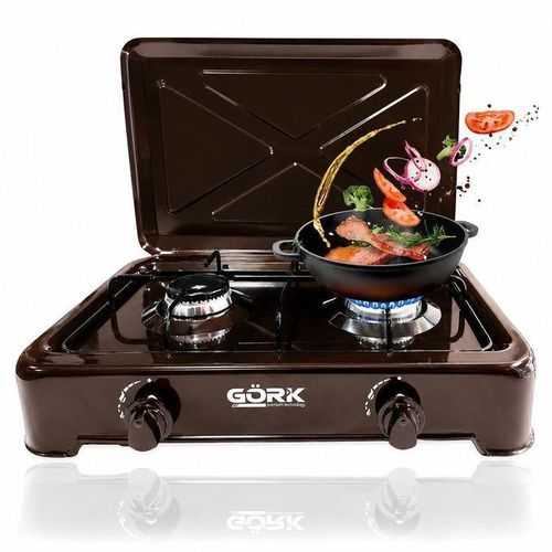 Gork Réchaud à gaz, Cuisinière à gaz, 2 Feux, réchaud à gaz de cuisine