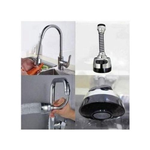 Douchette flexible 360 degrs en acier inoxydable extension de robinet