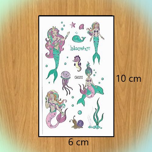 Ensemble de tatouages temporaires colorés pour enfants