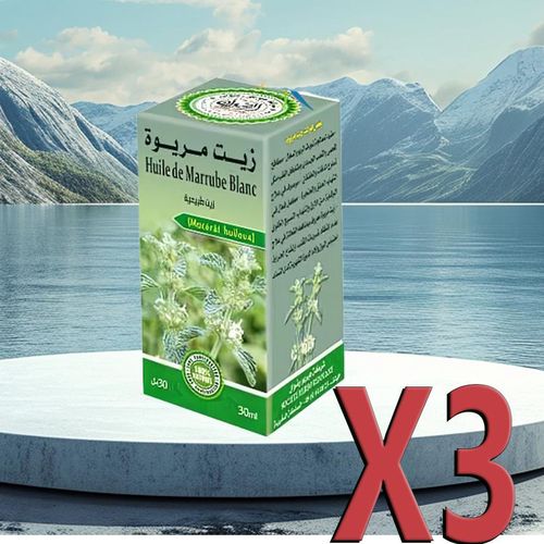 Huile de marrube blanc Blanchisseur de dents naturel 30ml X3